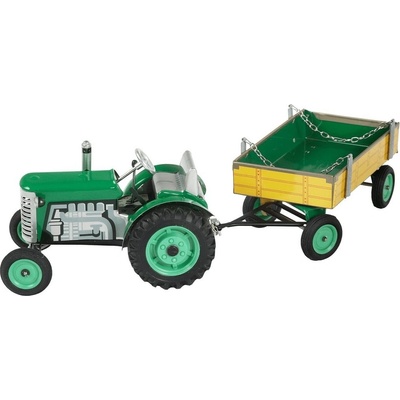 KOVAP Traktor Zetor s valníkem na klíček zelený