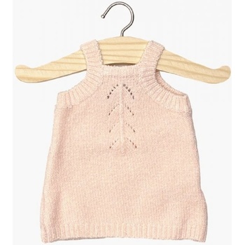 Minikane Úpletové šaty pre bábiky Gisele Pink baby