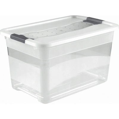 Plastový svět Crystal plastový box s víkem 24 l průhledný 39,5 x 29,5 x 30 cm