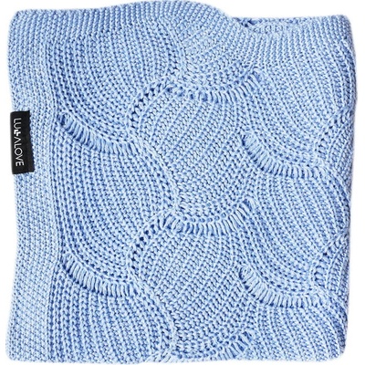 Lullalove Bambusová dečka mušličky Blankytně modrá