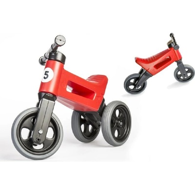 Teddies červené FUNNY WHEELS 2v1 nastavitelná 28/31cm