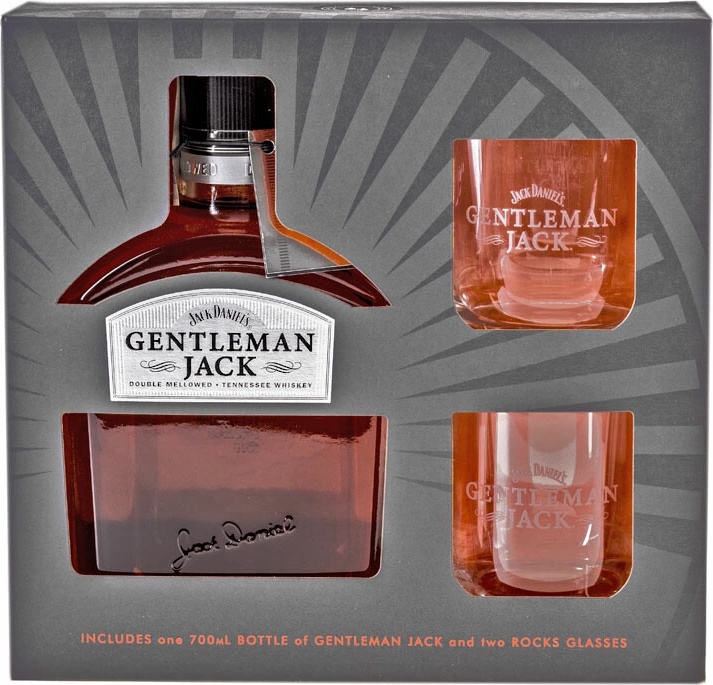 Jack Daniel's Gentleman Jack 40% 0,7 l (dárkové balení 2 sklenice