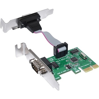 Makki нископрофилна карта PCI-E card to 2 x Serial port (MAKKI-PCIE-SERIAL-LP)