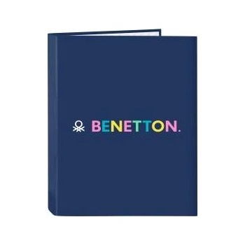 Benetton Папка с пръстени Benetton Cool Морско син A4 26.5 x 33 x 4 cm