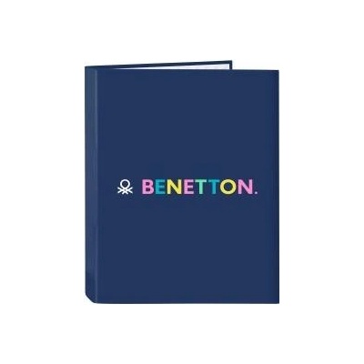 Benetton Папка с пръстени Benetton Cool Морско син A4 26.5 x 33 x 4 cm