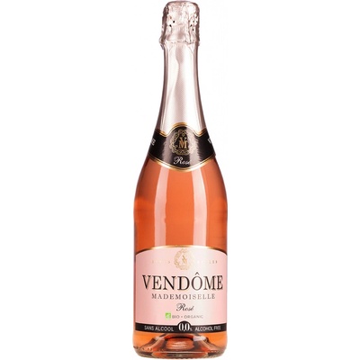 Vendome Mademoiselle Rose alcohol free sparkling BIO biele 0% 0,75 l (čistá fľaša)