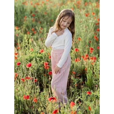 Dievčenské nohavice STRIPES Stripes červená