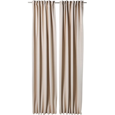 LIVARNO Sada závěsů, 2dílná, 135 x 254 cm (světle béžová) – Zboží Dáma