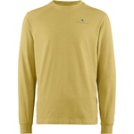 Klättermusen Мъжка тениска Klättermusen Root Logo L/S Tee Longsleeve - Straw (216-8370-0314)
