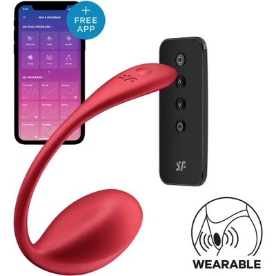 Satisfyer Вибро яйце с дистанционно и App Satisfyer Shiny Petal