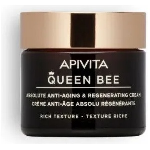 APIVITA Иновативен богат стягащ крем за лице , с Пчелно млечице и Мед , Apivita Queen Bee Absolute Anti-Aging and Regenerating Cream - Rich Texture 50ml