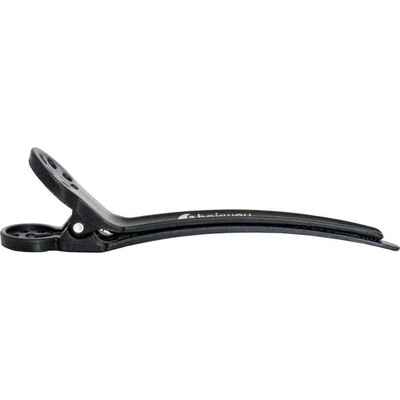 Karbonové klipsy do vlasov Hairway 10 cm, čierne - 6 ks (42033)