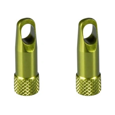 TK 91 čepičky galuskového ventilku s klíčem,hliník,zelen