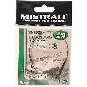 Mistrall Oceľové Lanko Wire Leaders 30 cm 7 kg