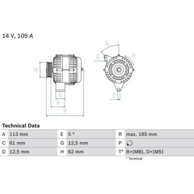 generátor BOSCH 0 986 048 791