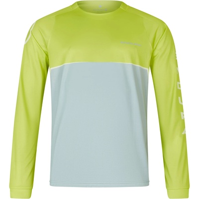 Endura Мъжка фланелка с дълъг ръкав за колоездене Endura Core Printed L/S Tee Cycling jersey - Lime Green (056-3531-0313)