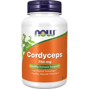 NOW NOW Cordyceps 750mg, 90 Veg Capsules