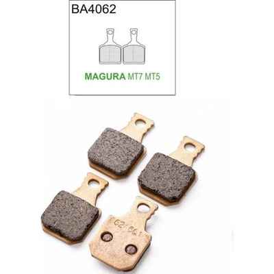 Brake Authority Накладки за дискови спирачки Brake Authority BA4062B MAGURA MT7 BRAKE накладки MTB BURLY