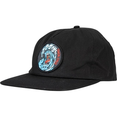 SANTA CRUZ Screaming Wave Snapback Cap Black BLACK