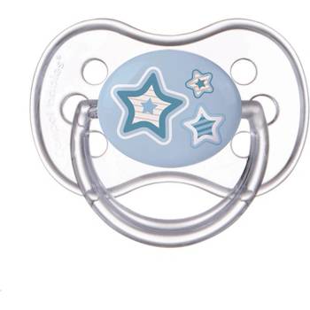 Canpol babies Силиконова залъгалка със симетрична форма Canpol - Newborn Baby, 0-6 m, Синя (22/580_blu)