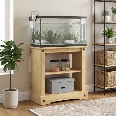 vidaXL Стойка за аквариум CORONA Кафяво 60, 5 x 30 x 60 см 150 кг (42034029)