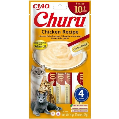 Churu Cat Senior 10+ Chicken Recipe 4 x 14 g
