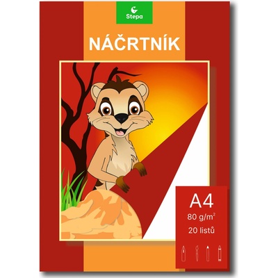 Stepa Náčrtník A4 20 listů