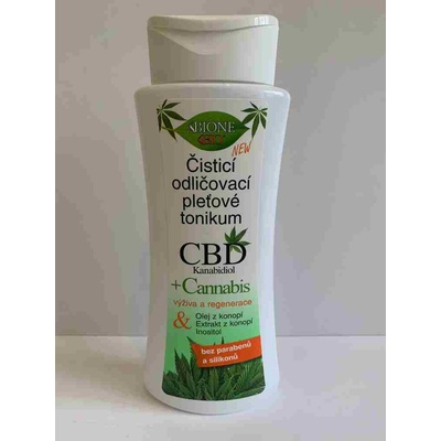 Bione Cosmetics Čistící odličovací pleťové tonikum CBD Kanabidiol 255 ml