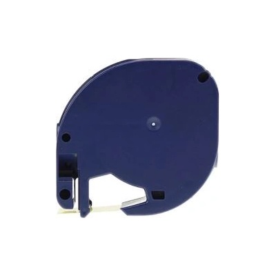 Compatible Dymo 91216 LetraTag 12mm x 4m, черен печат / сив фон, съвместима лента (91216)