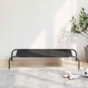 vidaXL Повдигнато легло за кучета черно 110x65x20 cm Оксфорд плат (42000839)
