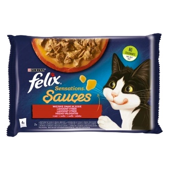 FELIX Sensations Сос за котки Country Flavours в сос 4x85g