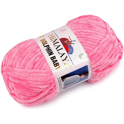 Pletací žinylková příze Dolphin Baby 100 g Varianta: 9 (80309) růžová, Balení: 1 ks 49488/120346/230198