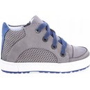 Emel dětské kožené botičky 2630B-5 šedomodrá