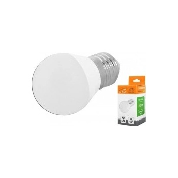 LTC žárovka LED E27 G45 230V/5W, bílá teplá