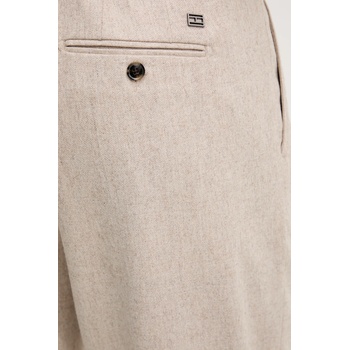 Tommy Hilfiger Панталон с вълна Tommy Hilfiger в бежово със стандартна кройка MW0MW41341 (MW0MW41341)