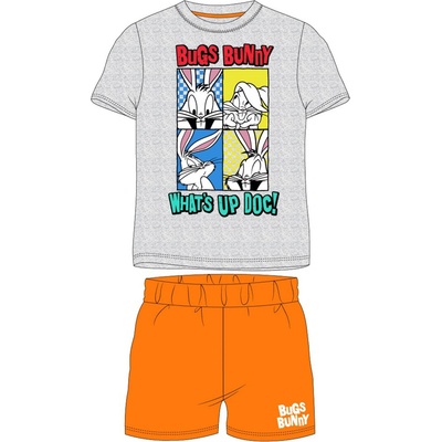 Chlapčenské pyžamo Looney Tunes 5204582 sivý melír oranžová