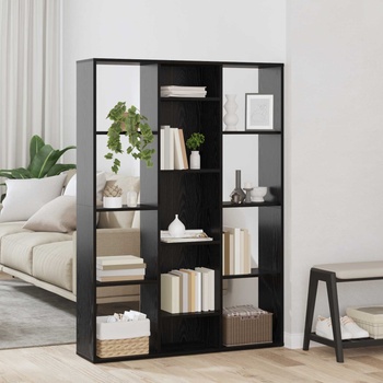 vidaXL Разделител за стая Черния дъб 100 x 24 x 140 см Инженерно дърво (875012)