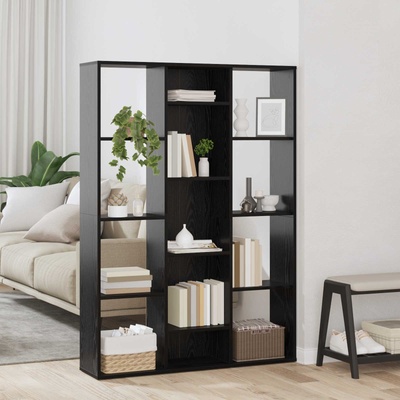 vidaXL Разделител за стая Черния дъб 100 x 24 x 140 см Инженерно дърво (875012)