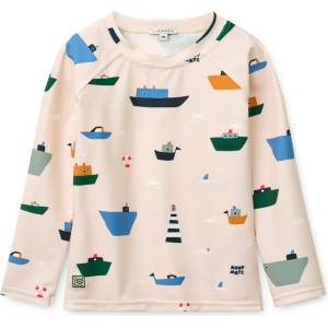 LIEWOOD Детска ликра LIEWOOD Kid's Noah Printed Longsleeve Swim Tee Lycra - Sailing / Sandy - размер 116 (EU) (750-2489-0115)