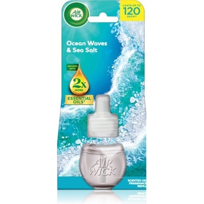 Air Wick Essential Oils Ocean Wawes & Sea Salt пълнител за електрически дифузер 19ml