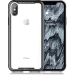 Roar iPhone XS Max 6.5 ROAR GLASS AIRFRAME силиконов калъф за телефон, удароустойчив, стъклен гръб, ЧЕРЕН (GP-82951)