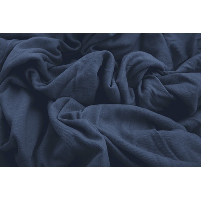 TOP Q jersey prosteradlo TMAVE MODRÉ bez dekoru 90x200