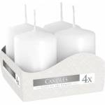 BISPOL Pillar candle white 4x60 g