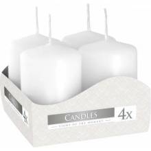BISPOL Pillar candle white 4x60 g