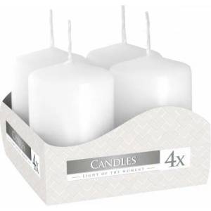 BISPOL Pillar candle white 4x60 g
