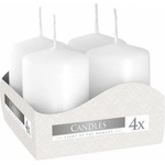 BISPOL Pillar candle white 4x60 g