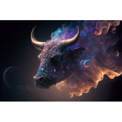 DIMEX ART Флизелинов фототапет рогат бик 375 x 250 см