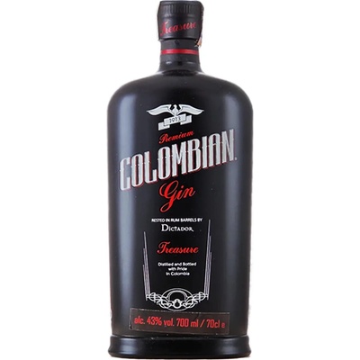 Dictador Colombian Treasure Black gin 43% 0,7 l (čistá fľaša)