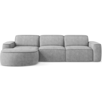makamii Светлосив шенилов ъглов диван (ляв ъгъл) Omao - Makamii (OMAO_LC_M_61_P1_C1)