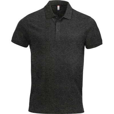 Clique polokošile Classic Lincoln S/S těžká bavlna krátký rukáv pánská COT67824402100-anthracite